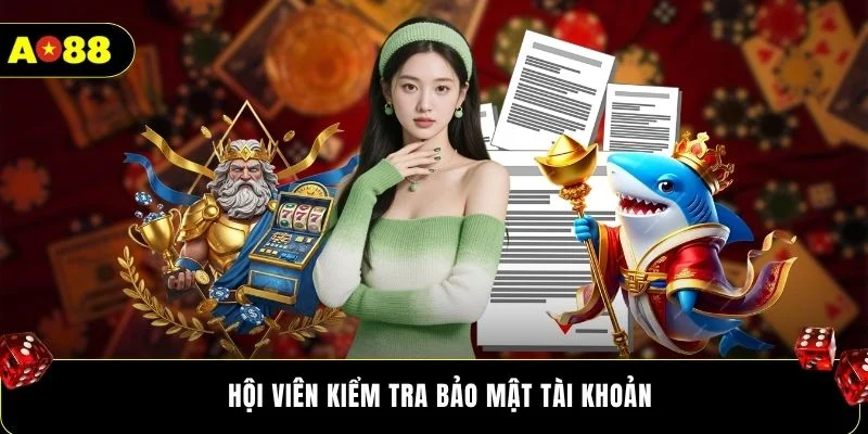 Hội viên kiểm tra bảo mật tài khoản