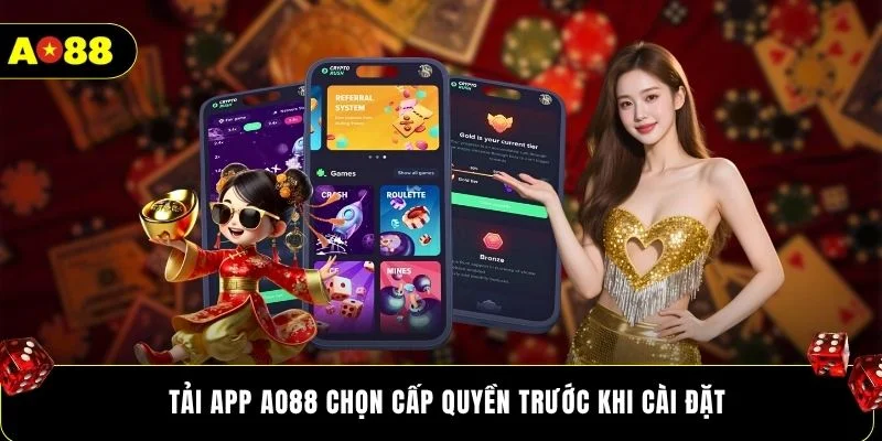 Tải app AO88 chọn cấp quyền trước khi cài đặt